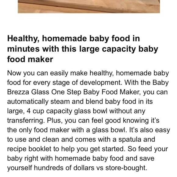 Baby Brezza Glass One Step Baby Food Maker - Picture 6 of 11